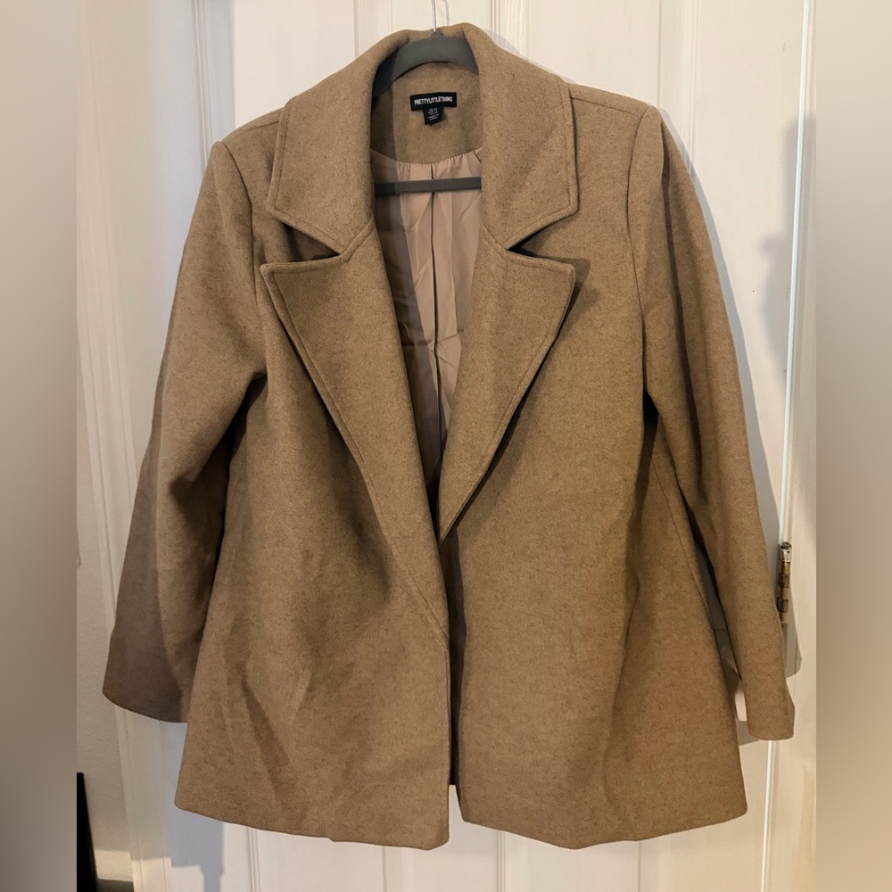 Prettylittlething Tan Oversized Coat